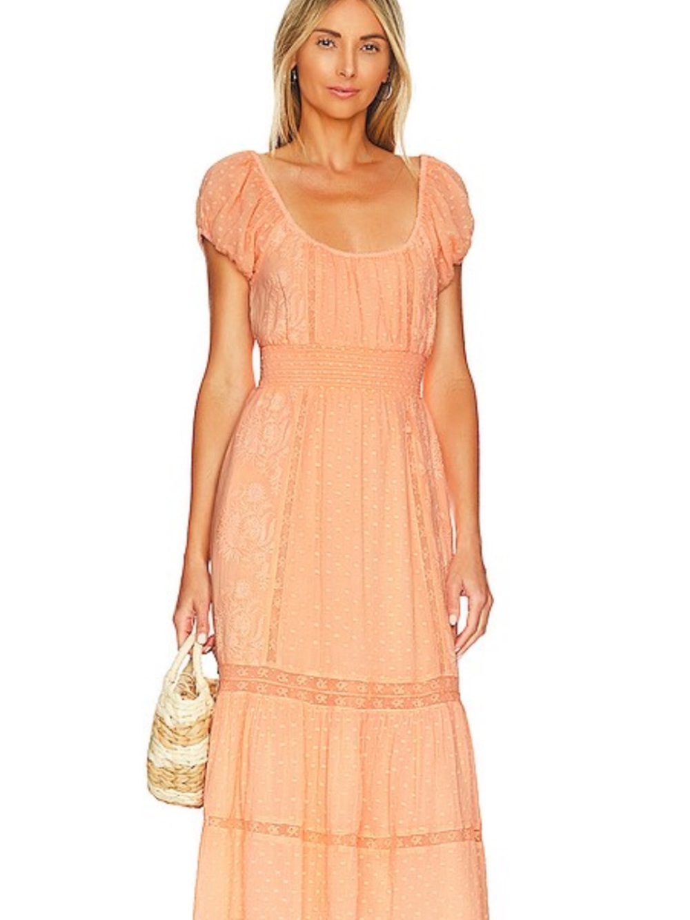 LoveShackFancy NWT Vernon Dress in Marigold Orange - Medium